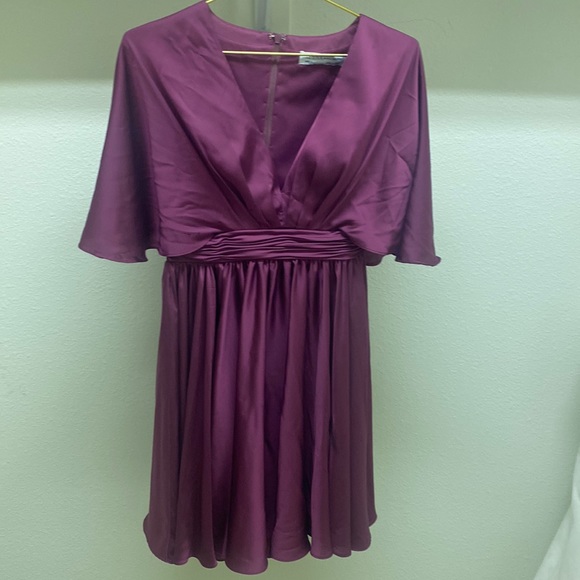 Silky Magenta Dress by Ieena for Mac Duggal - Picture 1 of 3